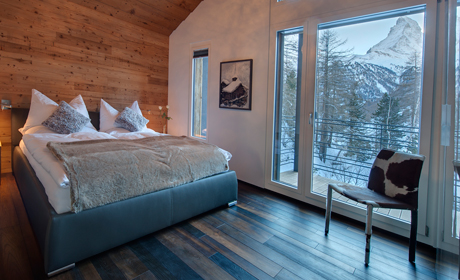 Bedroom 2 with Matterhorn view